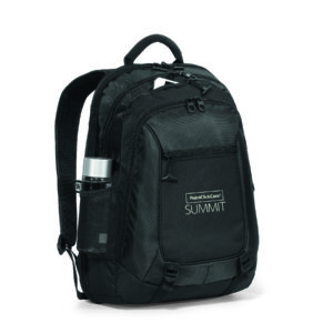 PointClickCare branded black backpack